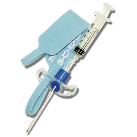 Transtracheal Catheter with Foam Neck Tape and Velcro Lock