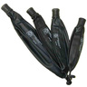 Breathing Bags, Fluted, Black Neoprene